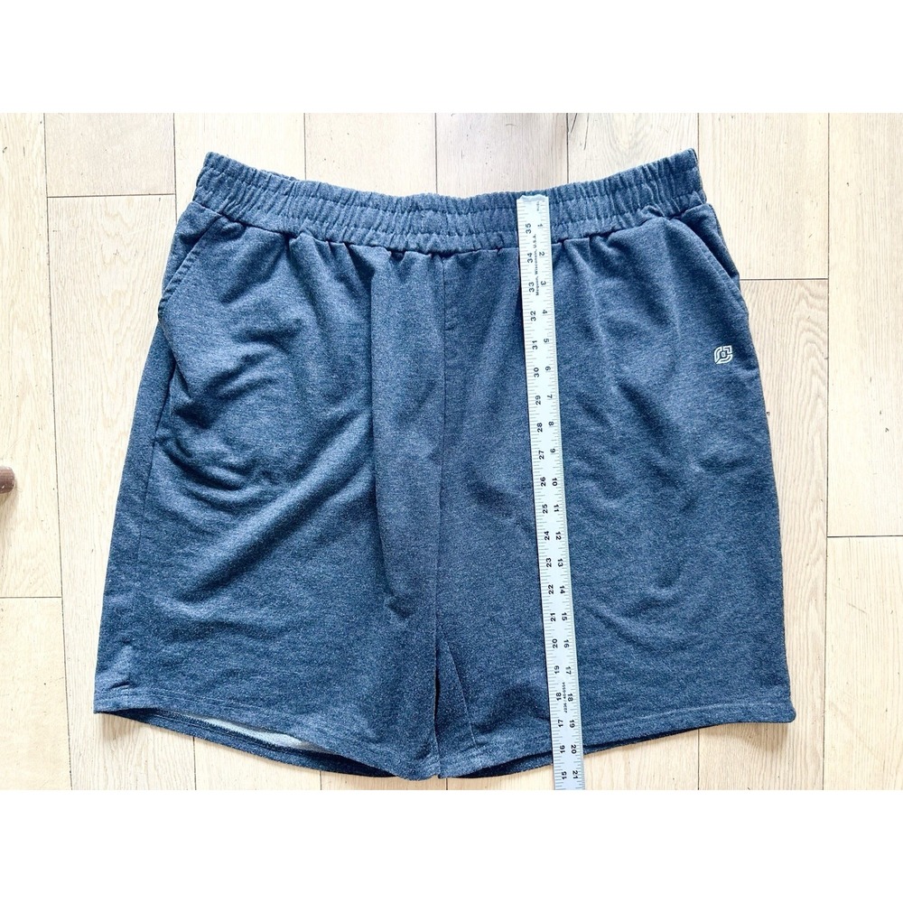 Men's Cotyon Lounge Stretchy Grey/black Shorts With Pockets Cut Off Label/tag